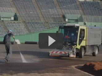 2016年度  宇都宮市営清原球場透水性機能回復作業